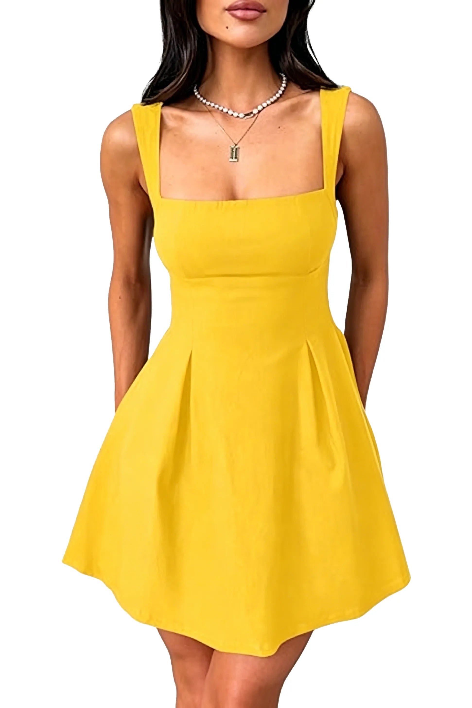 Lumière Bow-Back Flare Dress