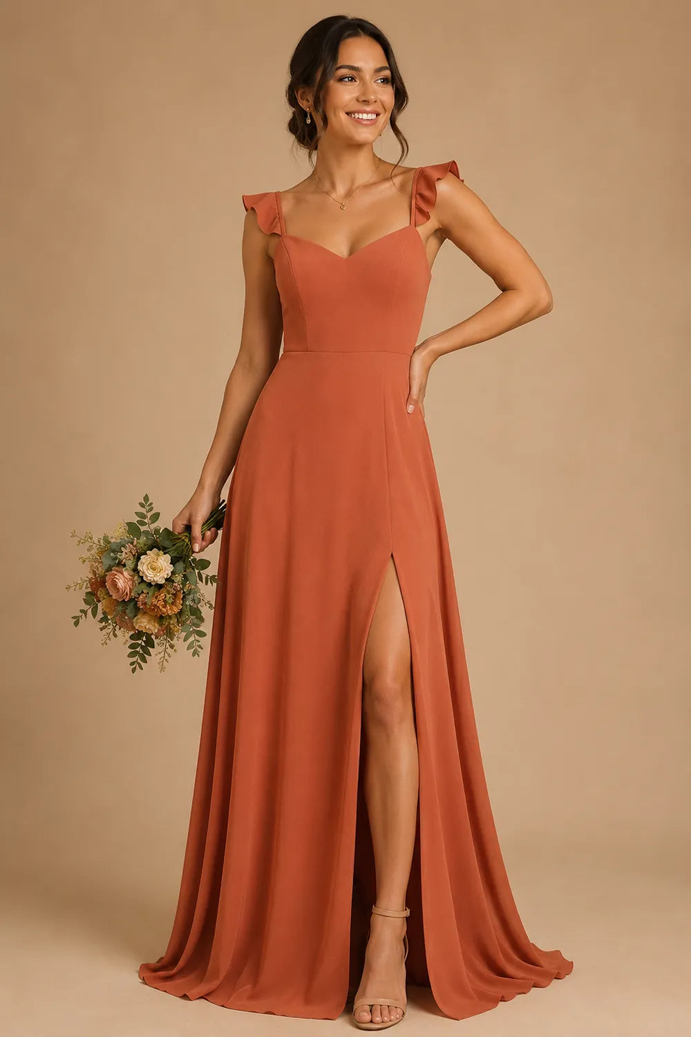 Elowen Open Back Bow Evening Dress