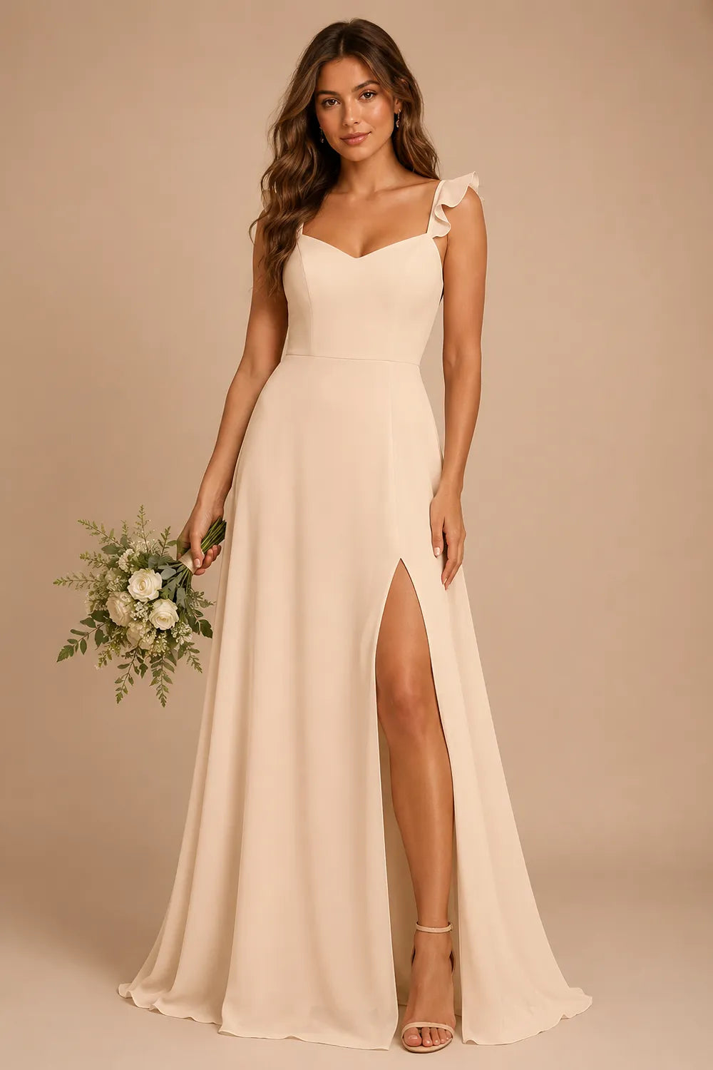 Elowen Open Back Bow Evening Dress