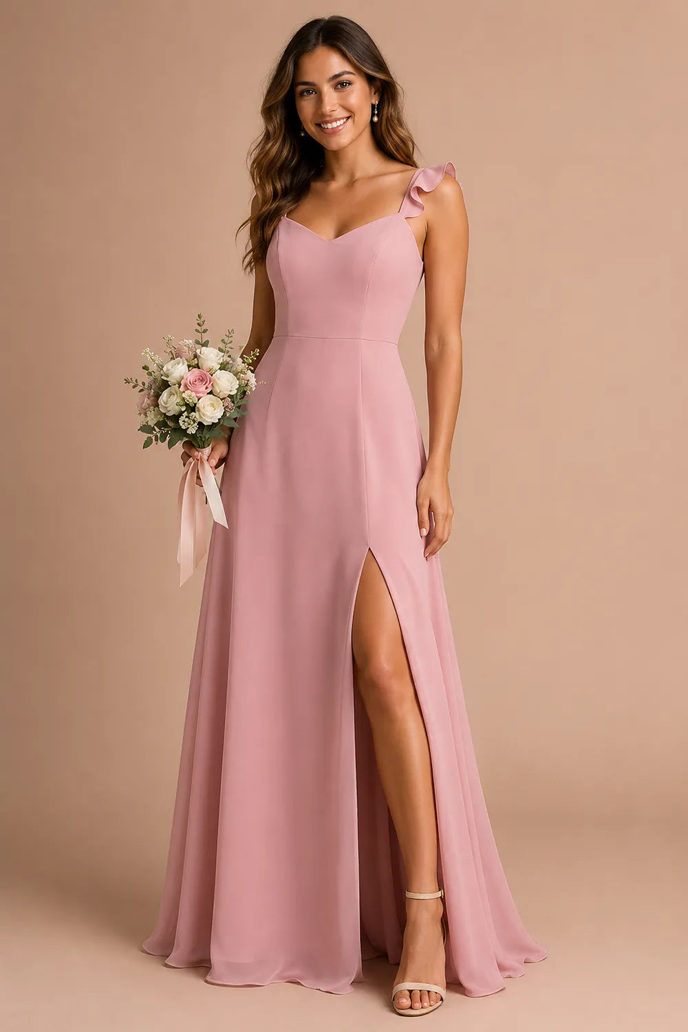 Elowen Open Back Bow Evening Dress