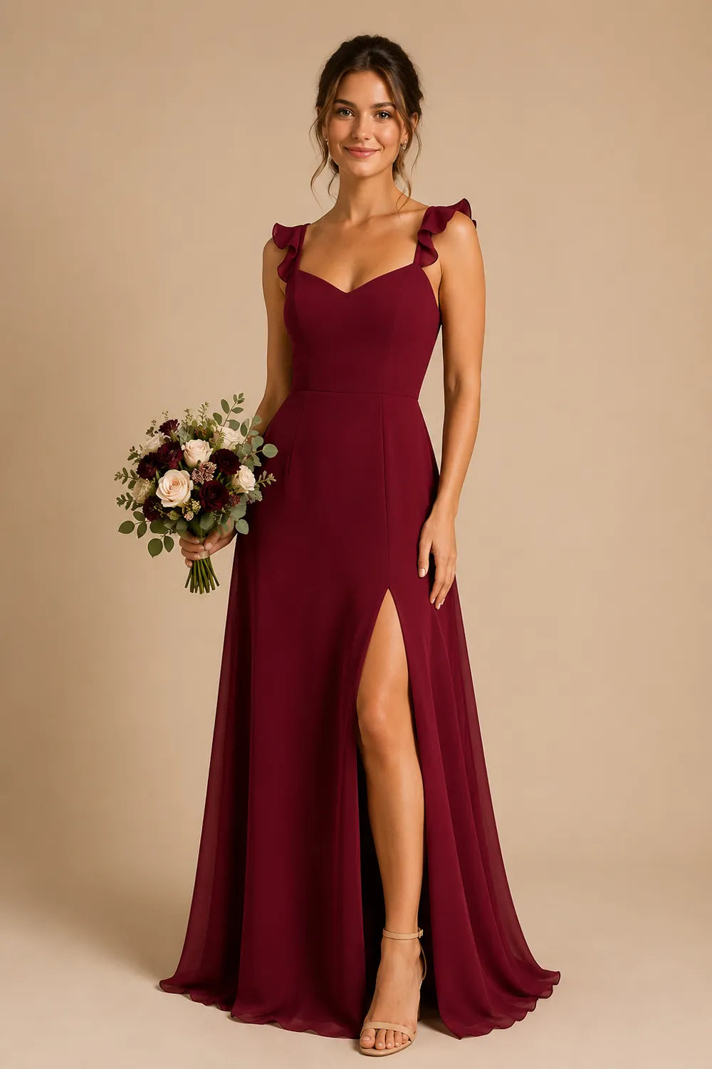 Elowen Open Back Bow Evening Dress