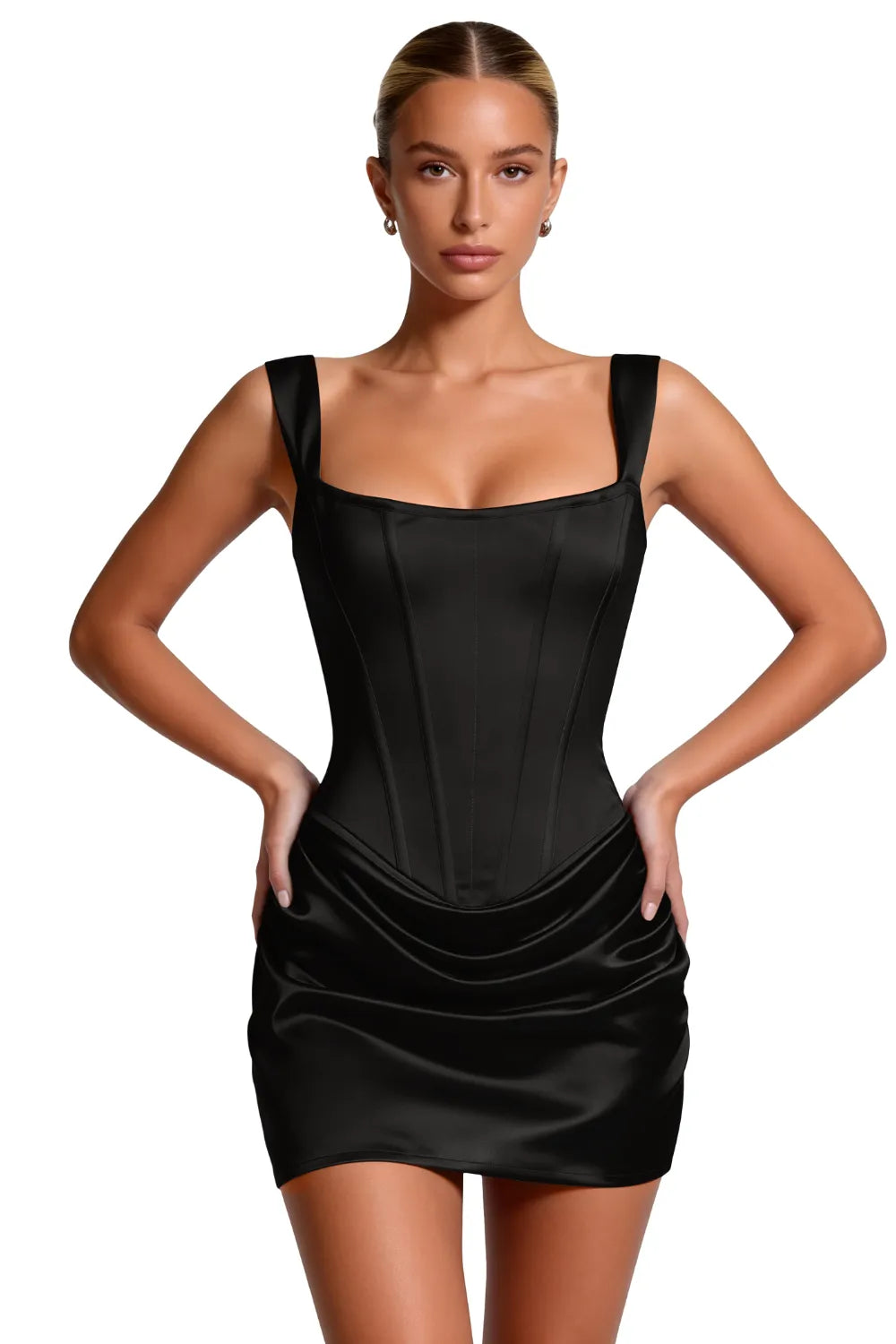Sculpted Corset Bodycon Mini Dress