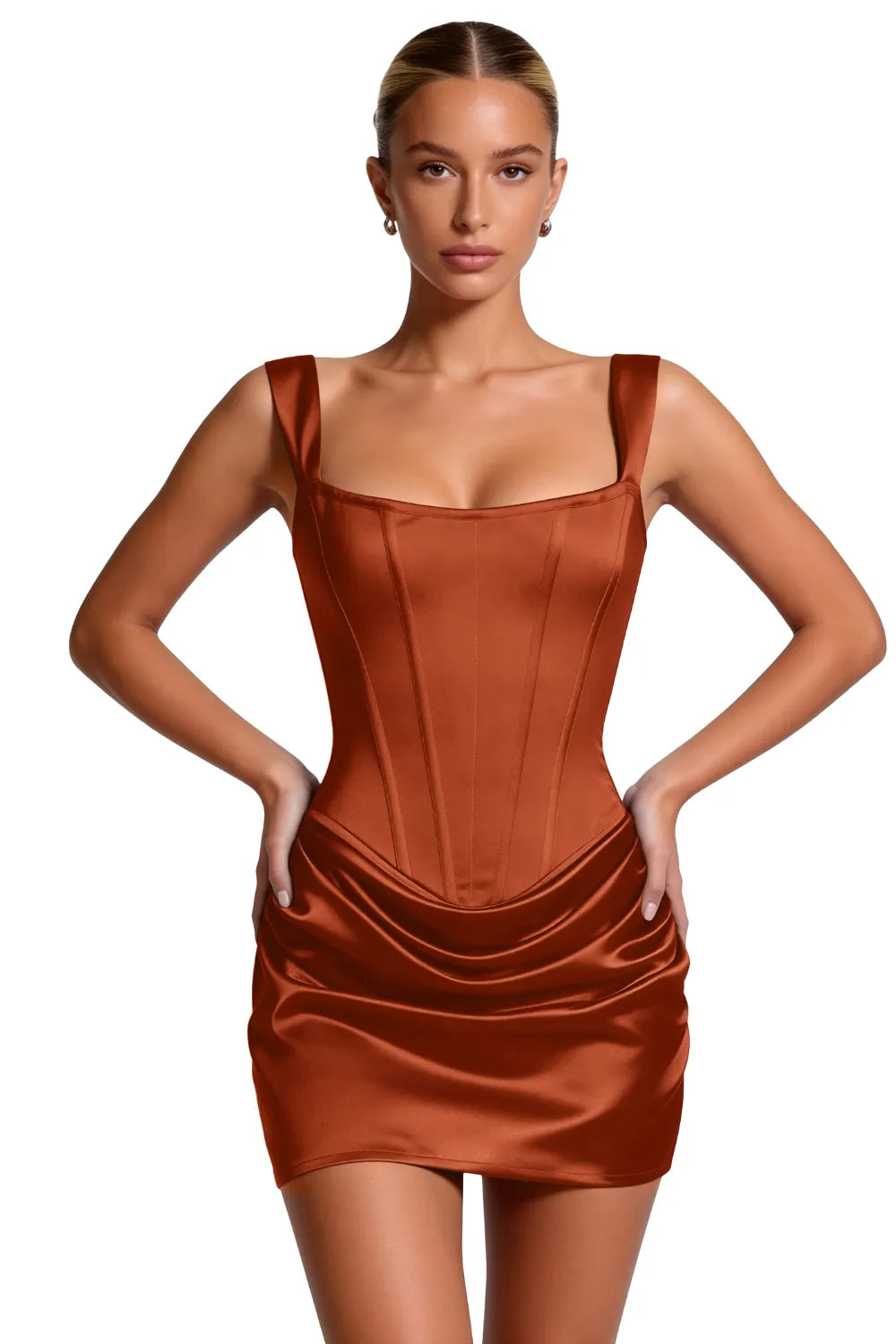 Sculpted Corset Bodycon Mini Dress