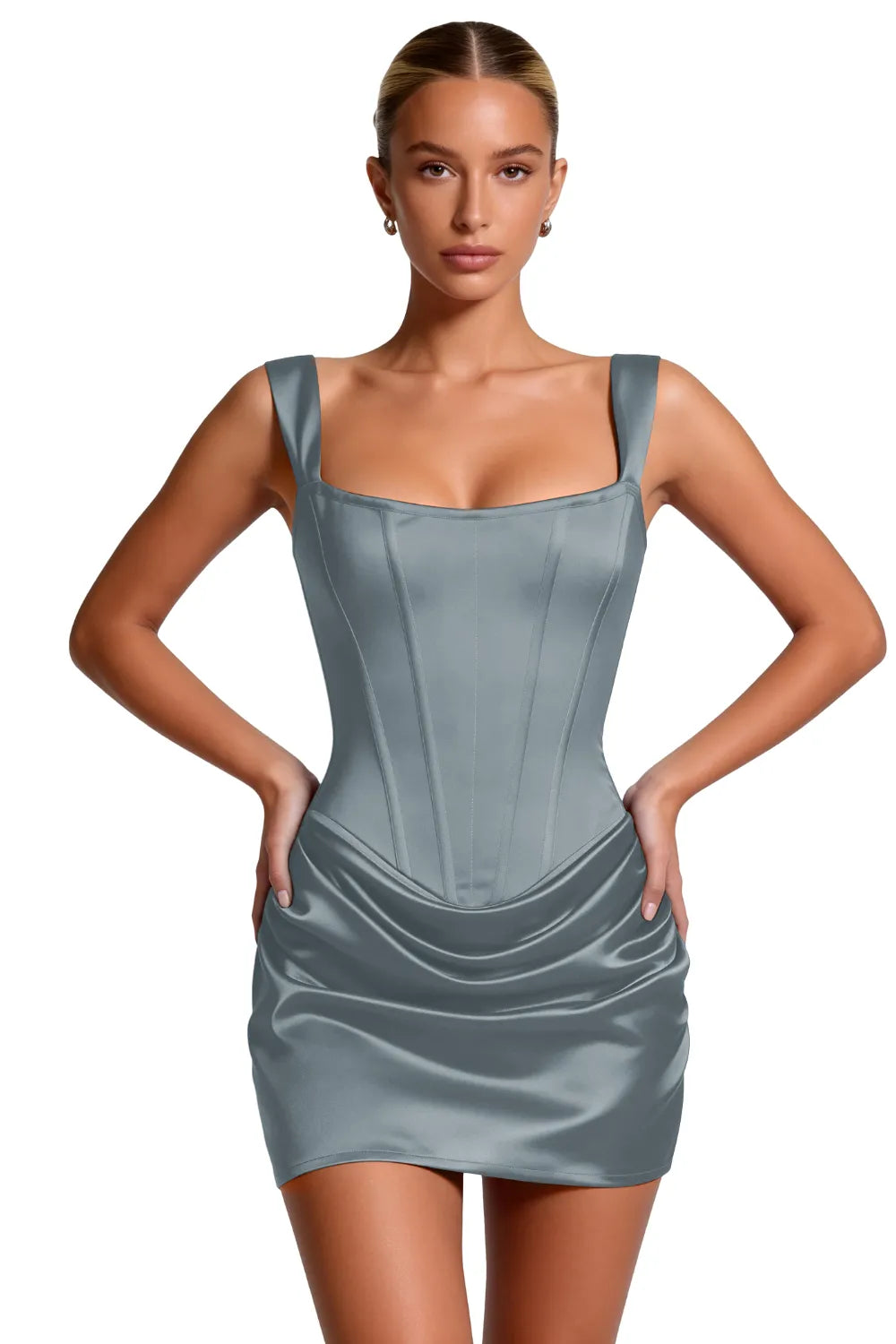 Sculpted Corset Bodycon Mini Dress