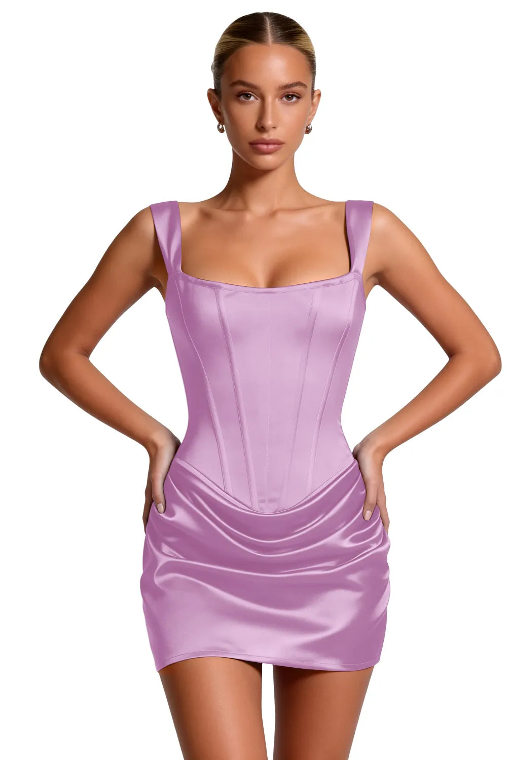 Sculpted Corset Bodycon Mini Dress