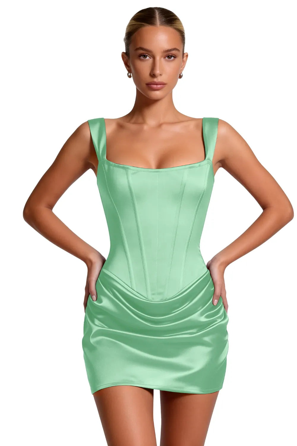 Sculpted Corset Bodycon Mini Dress