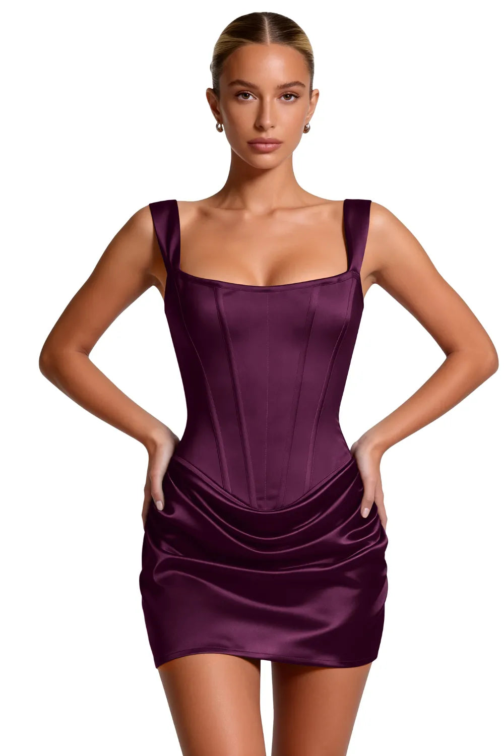 Sculpted Corset Bodycon Mini Dress