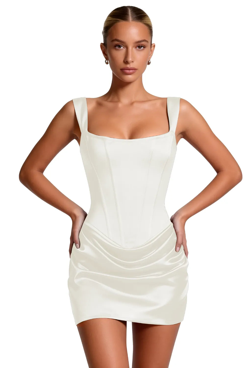 Sculpted Corset Bodycon Mini Dress