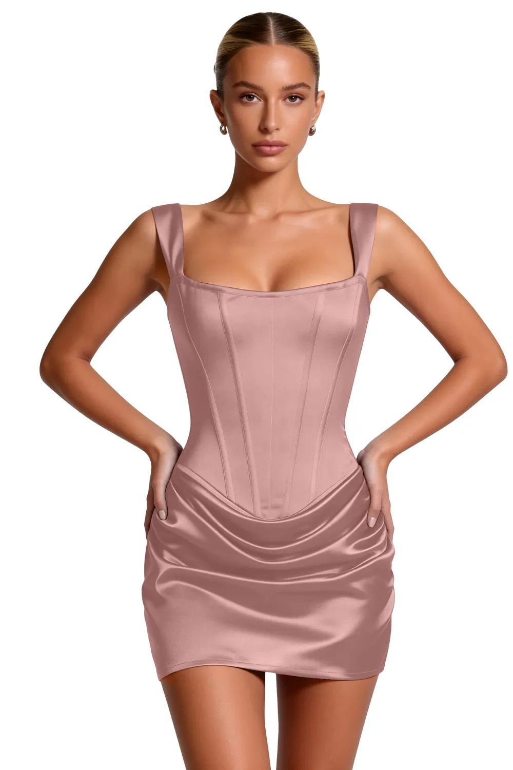 Sculpted Corset Bodycon Mini Dress