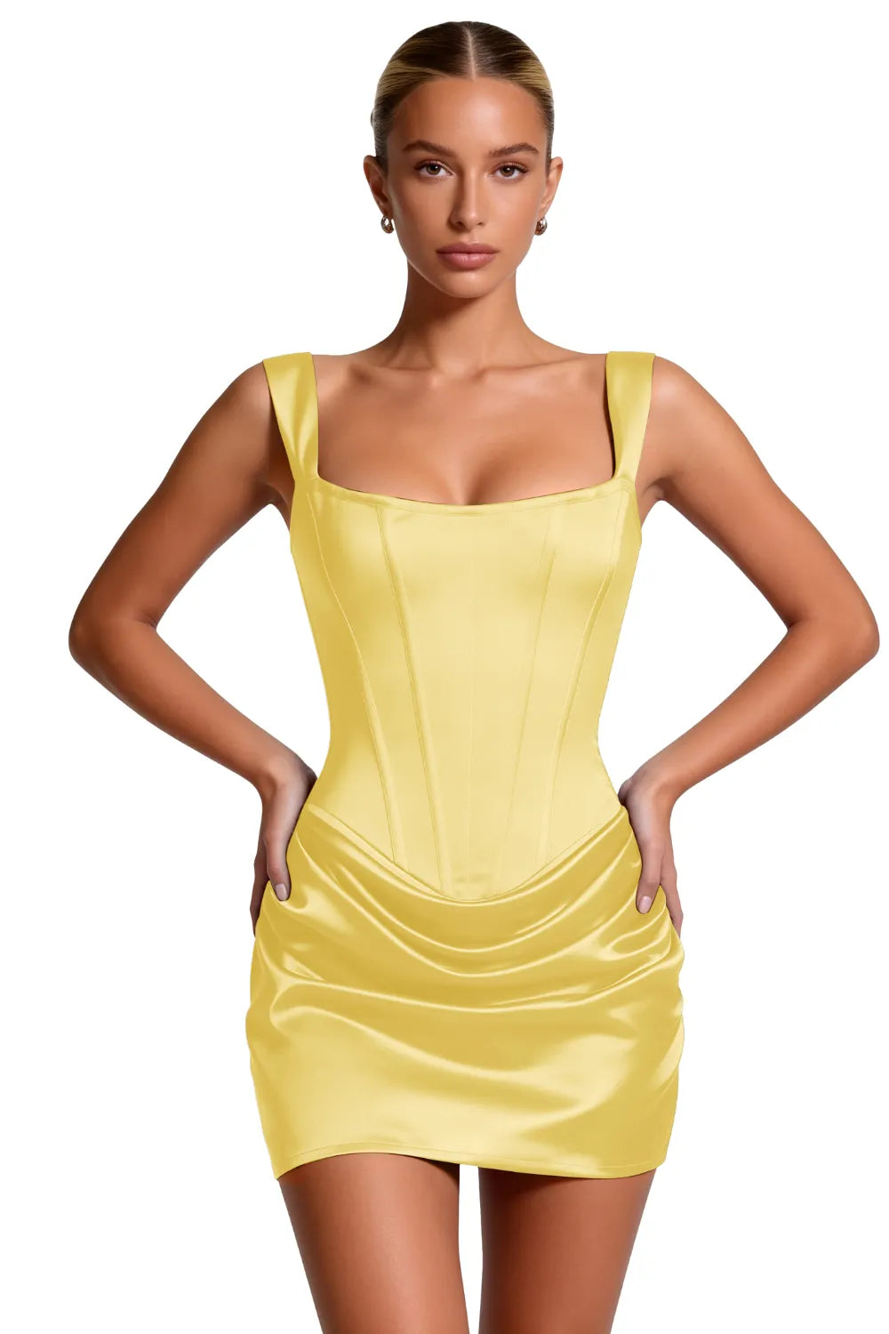 Sculpted Corset Bodycon Mini Dress