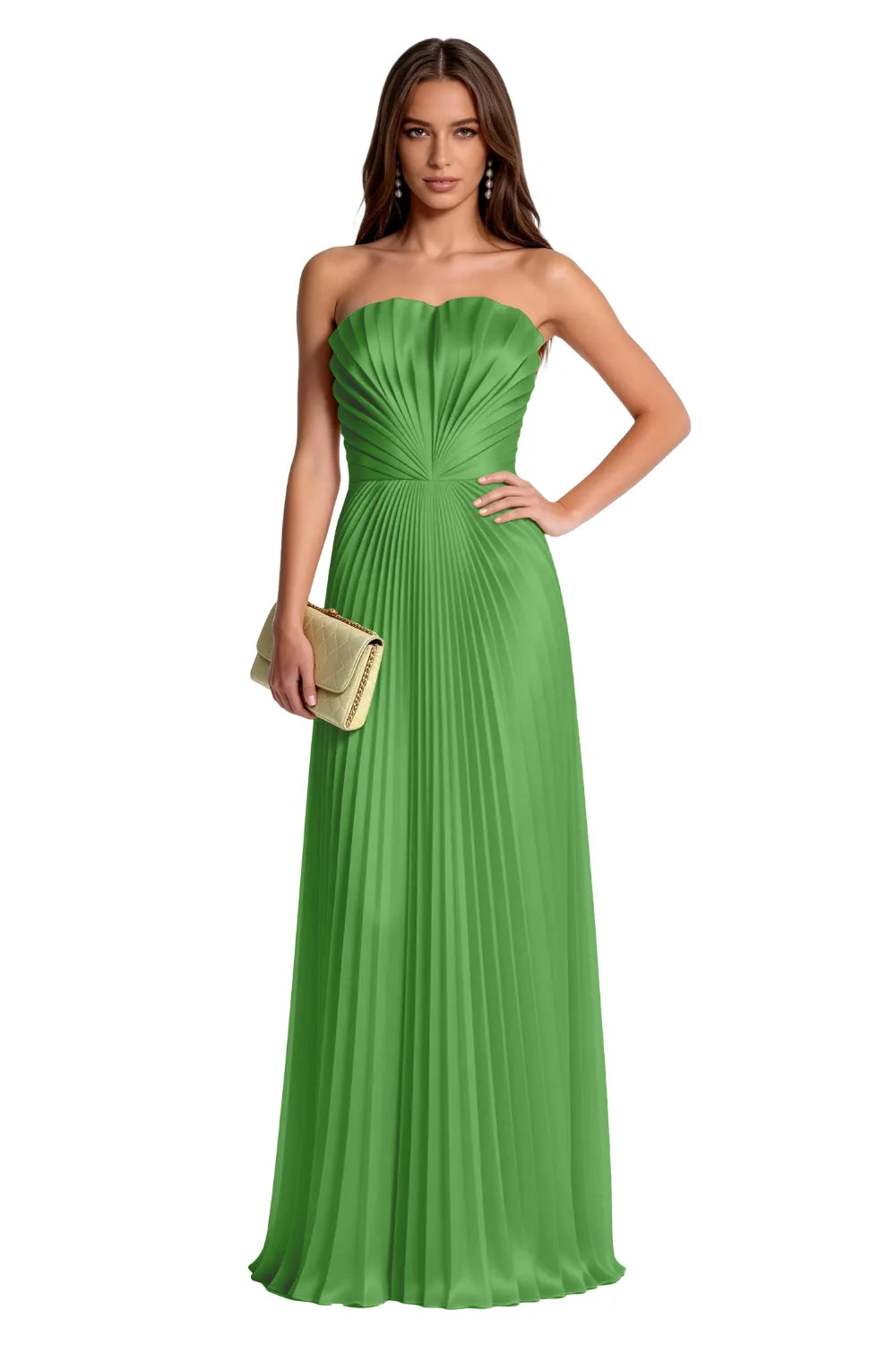 Seraphina Structured Pleated Maxi Dress