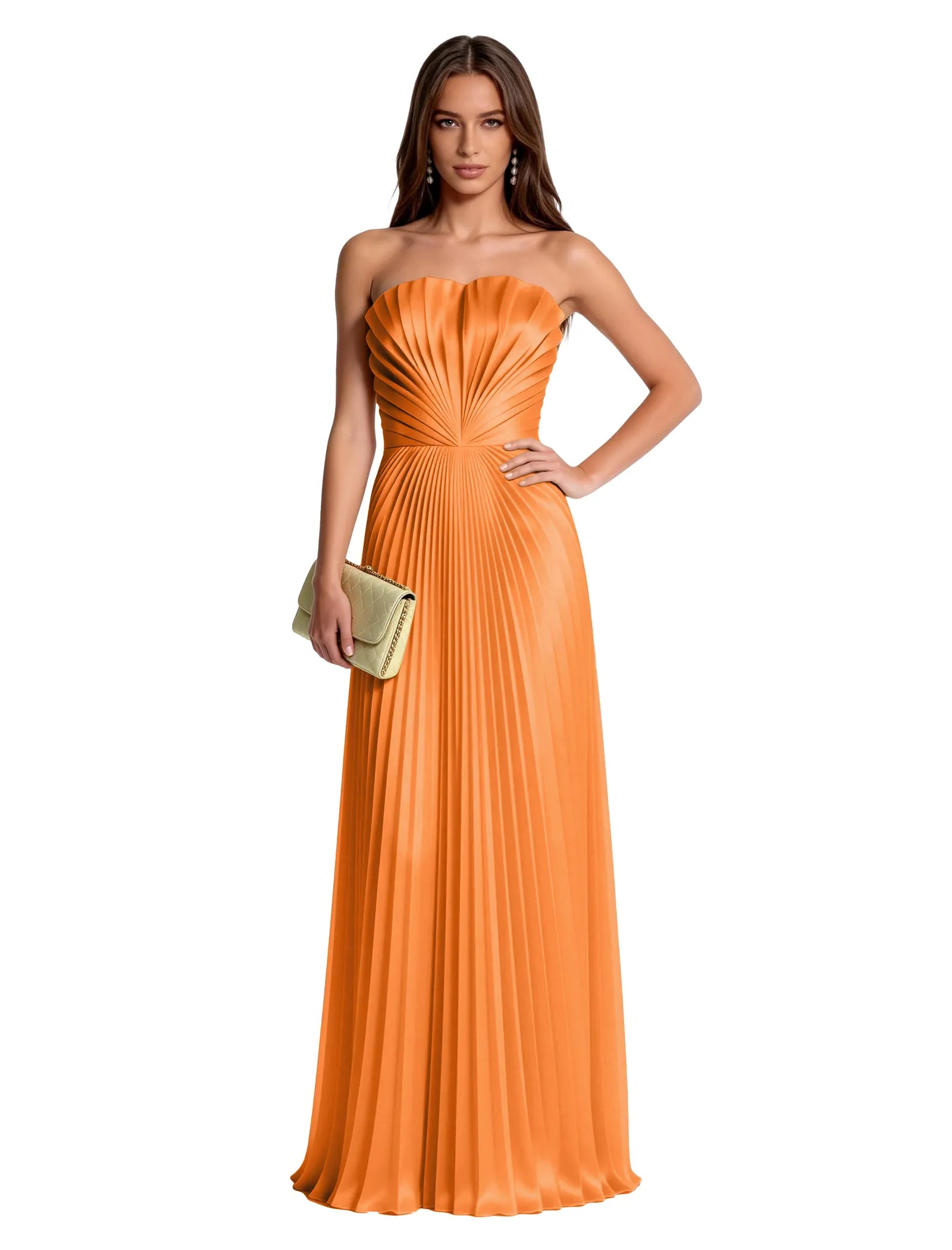 Seraphina Structured Pleated Maxi Dress