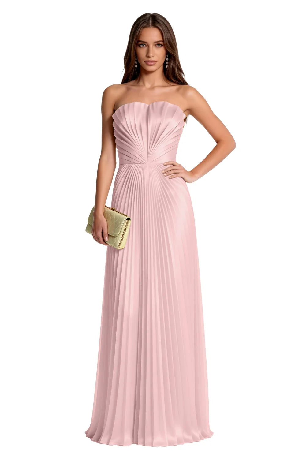 Seraphina Structured Pleated Maxi Dress
