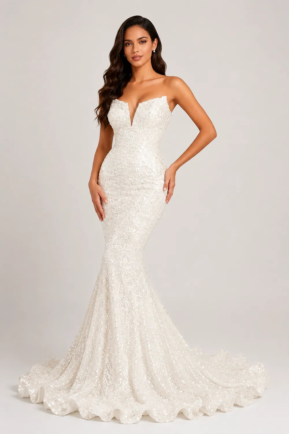 Vivienne Sculpted Sequin Prom Gown