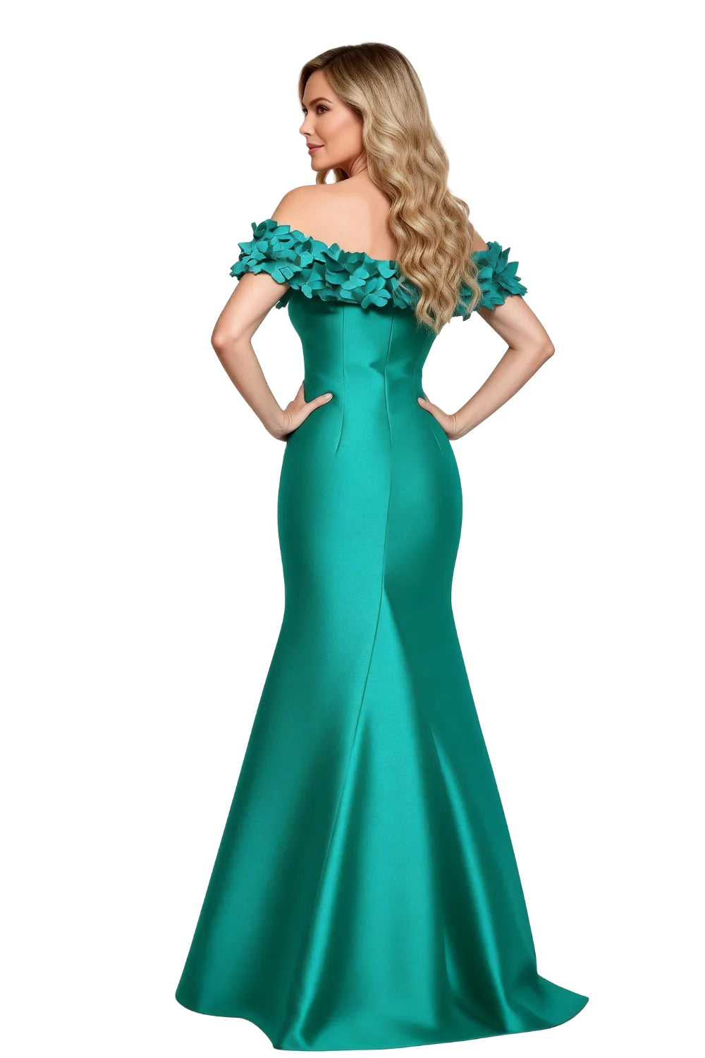 Valencia 3D Floral Mermaid Evening Gown
