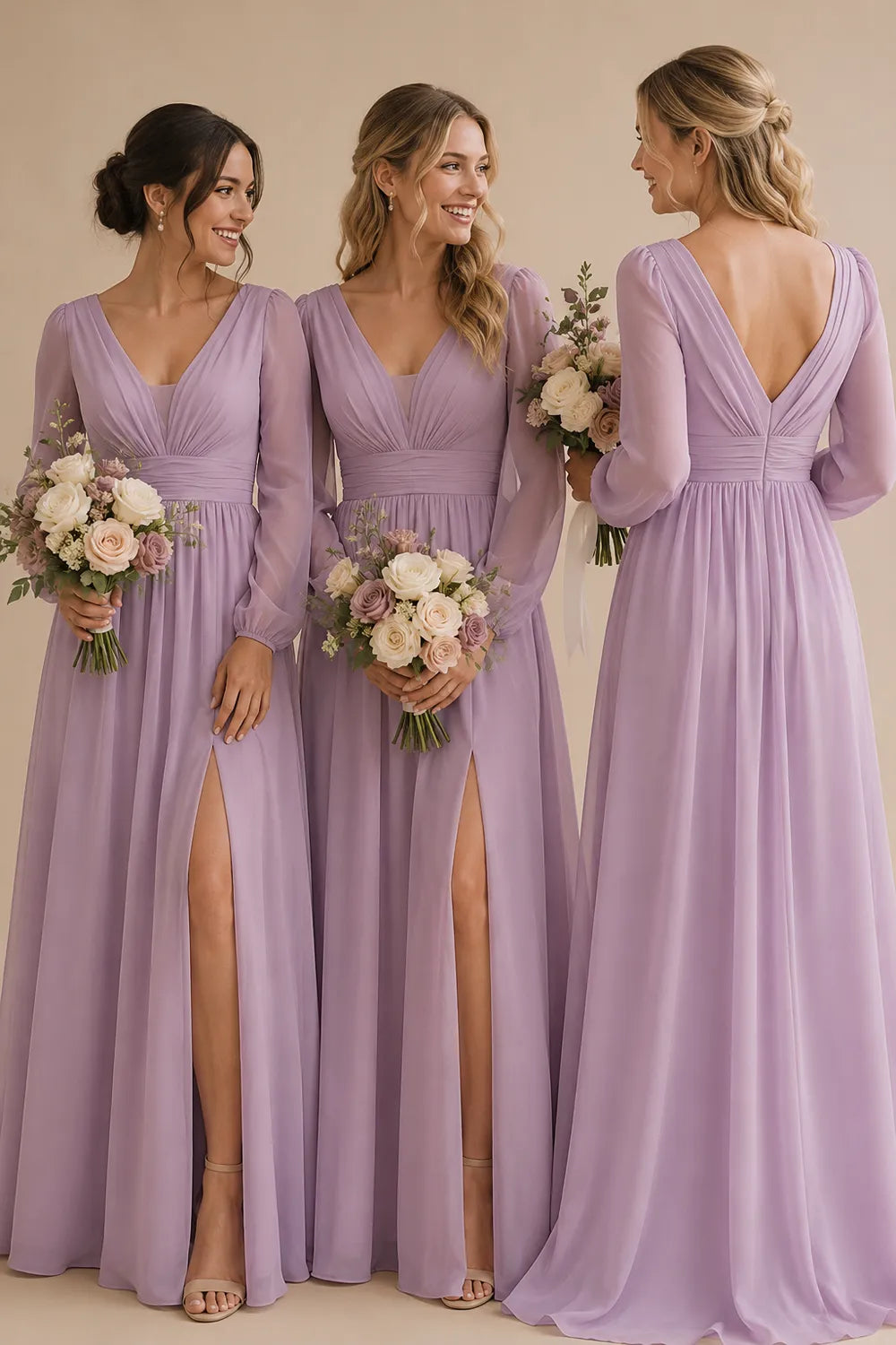 Romantic Chiffon A Line Bridesmaid Dress