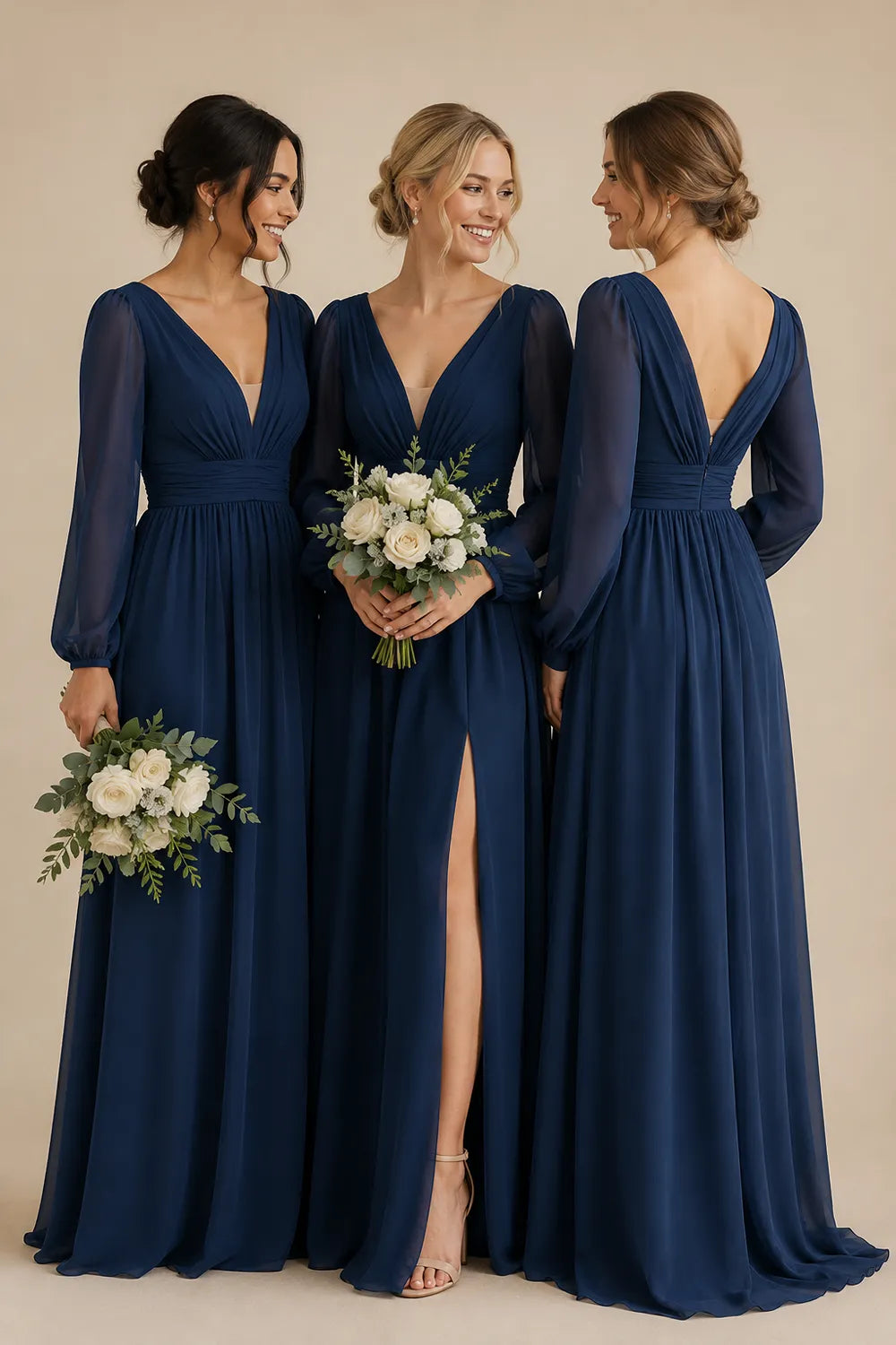Romantic Chiffon A Line Bridesmaid Dress