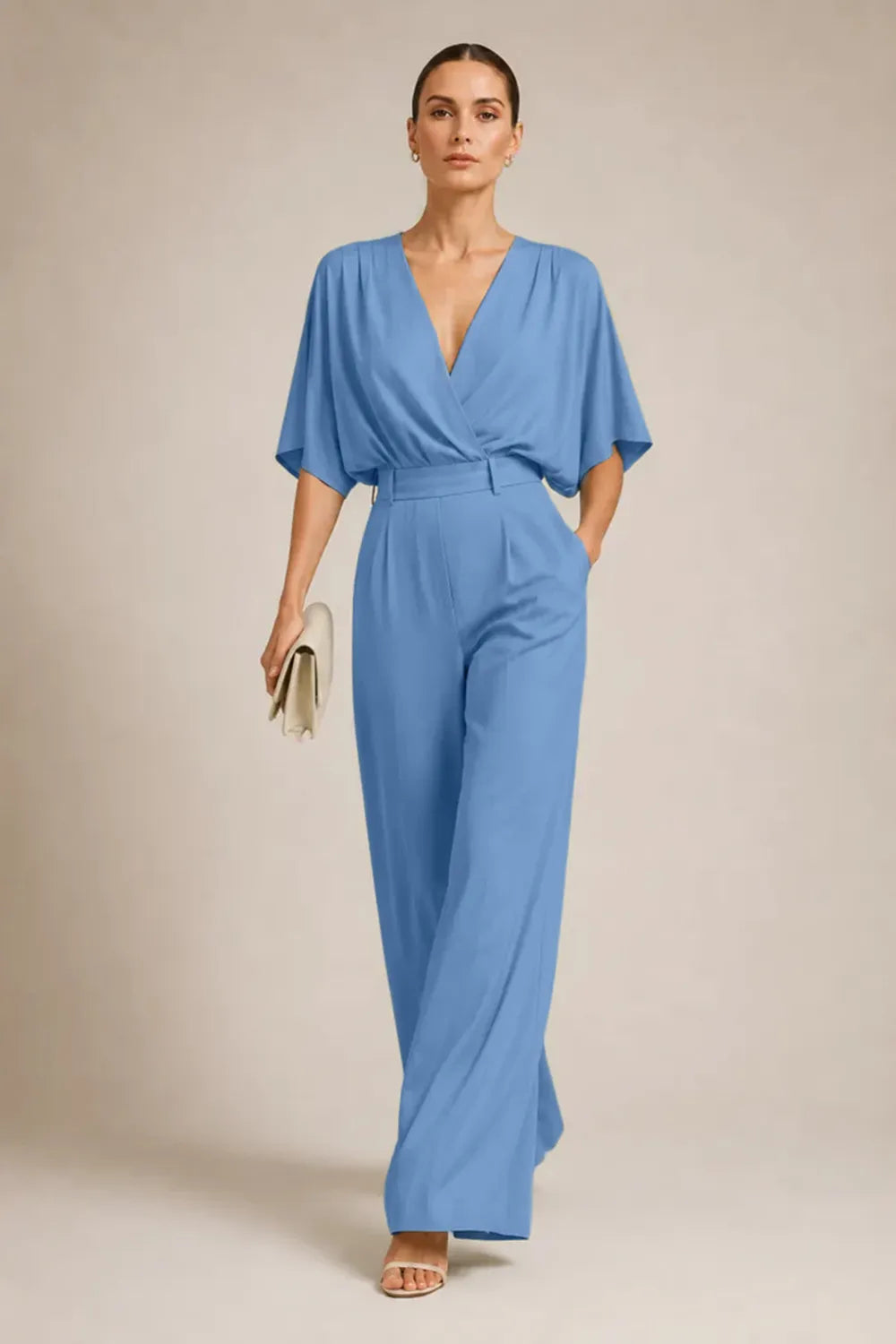 Elegant Wide Leg Formal Jumpsuit