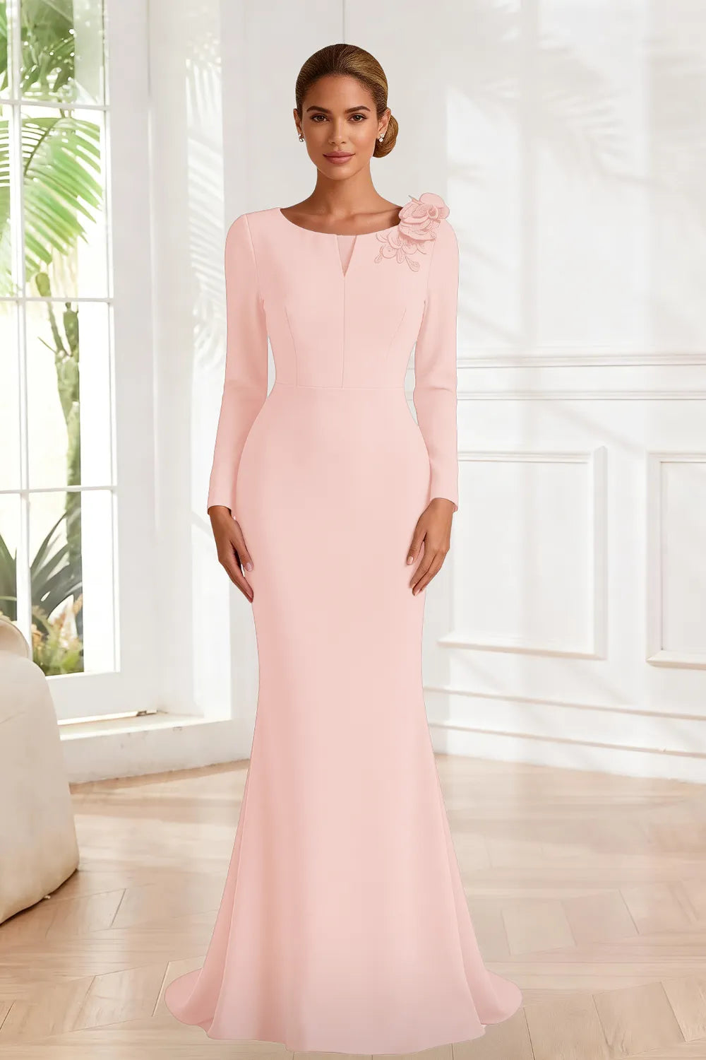 Celestine Sculpted Mermaid Evening Gown
