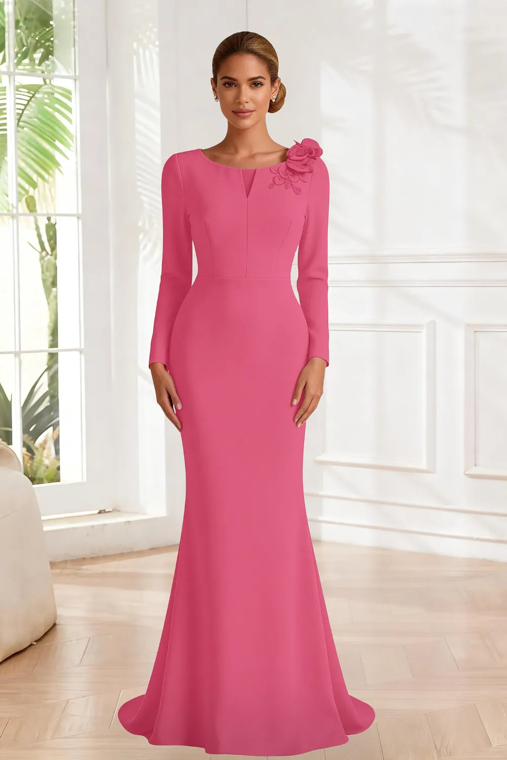 Celestine Sculpted Mermaid Evening Gown