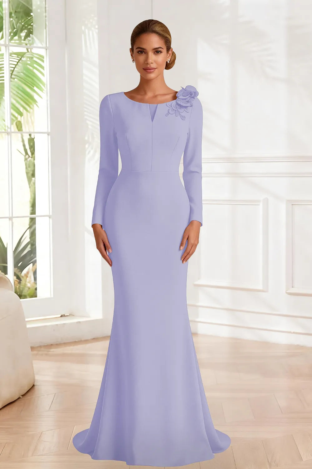 Celestine Sculpted Mermaid Evening Gown