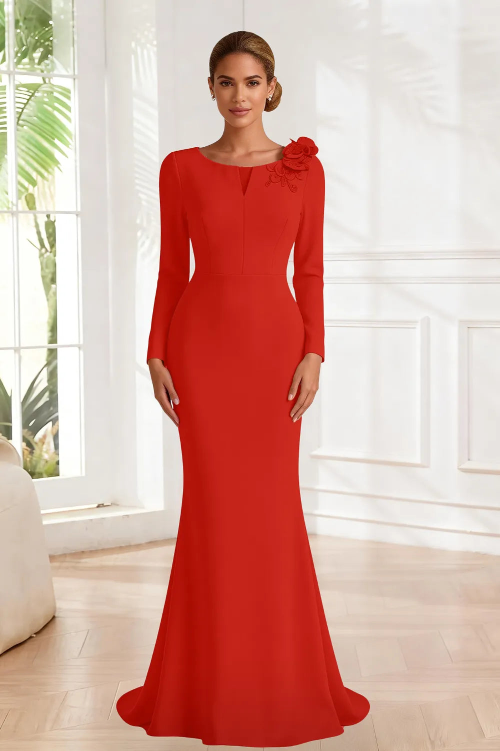 Celestine Sculpted Mermaid Evening Gown