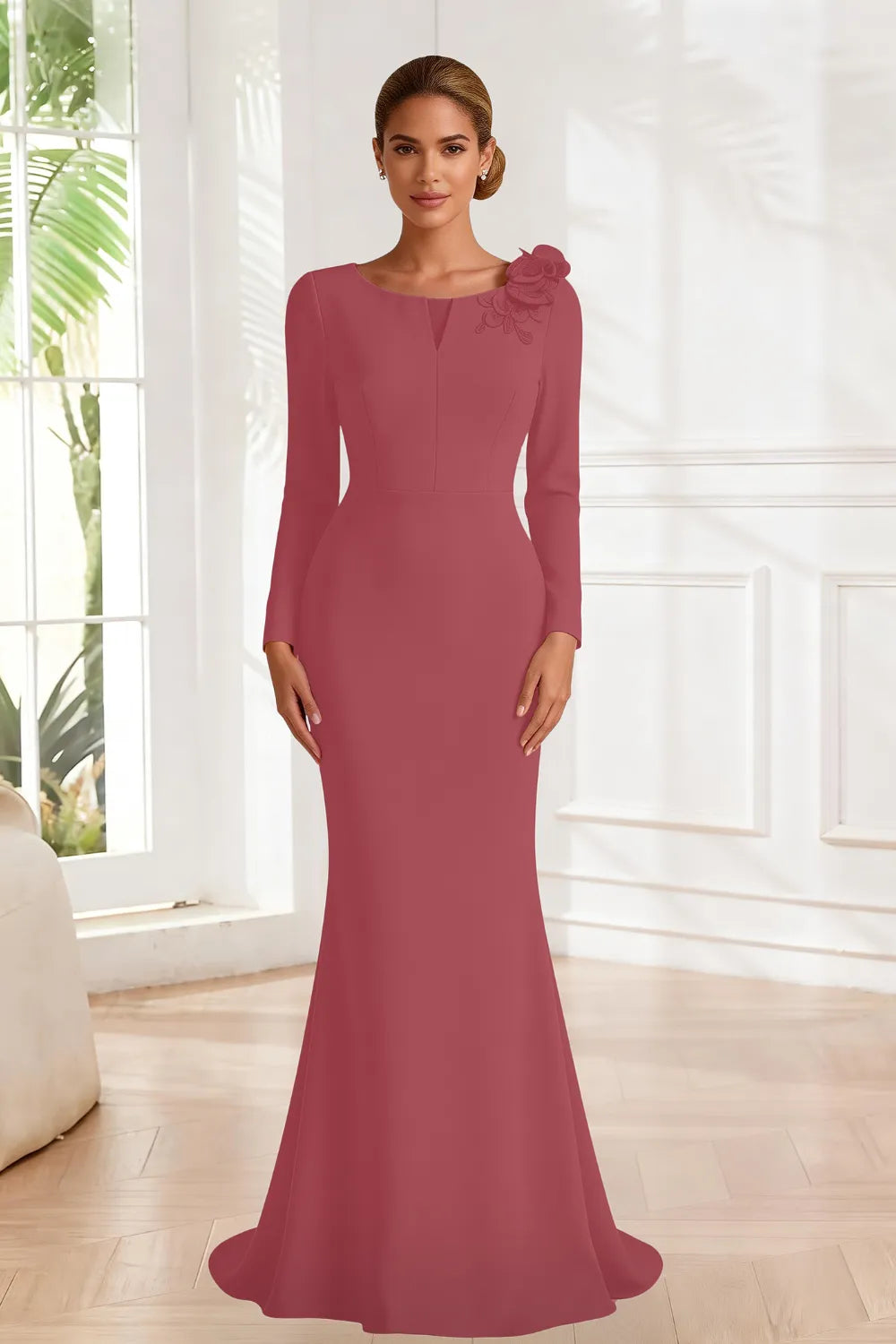 Celestine Sculpted Mermaid Evening Gown