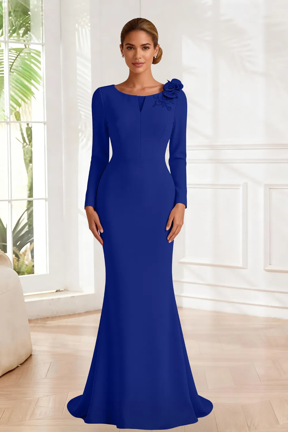 Celestine Sculpted Mermaid Evening Gown