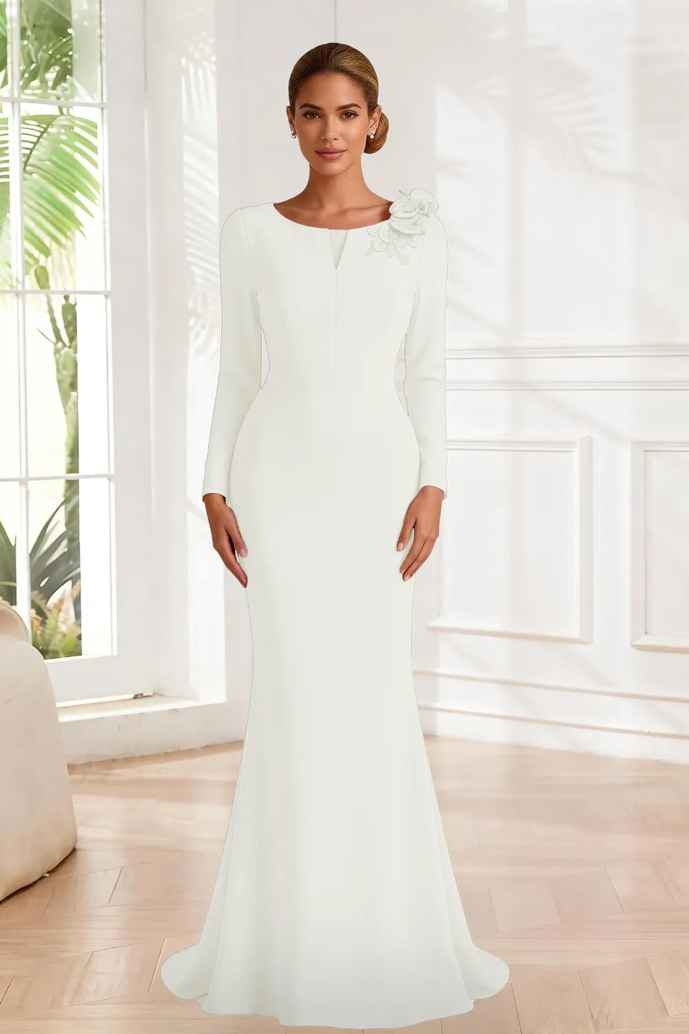 Celestine Sculpted Mermaid Evening Gown