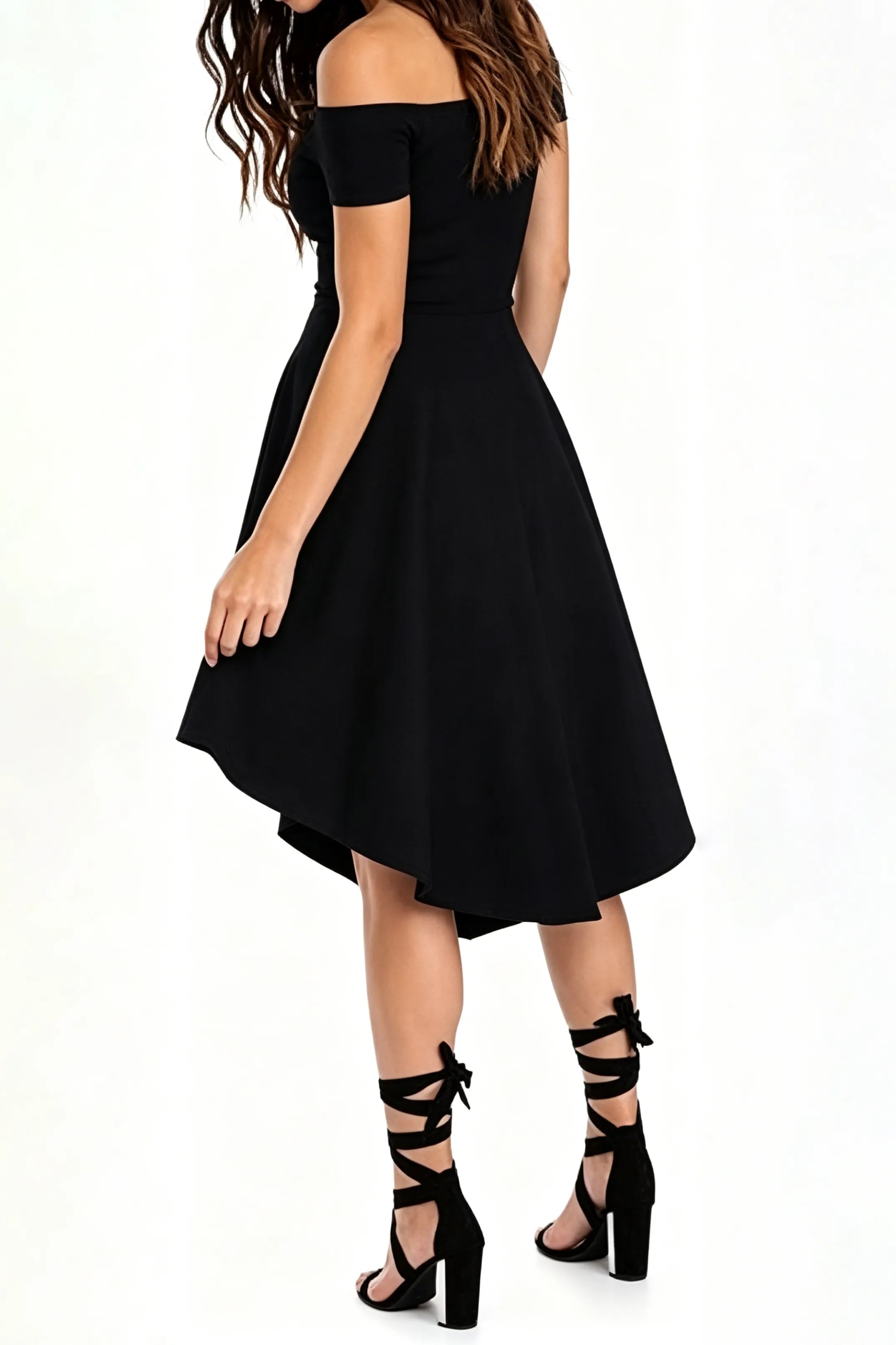 Chic Bardot A-Line Cocktail Dress