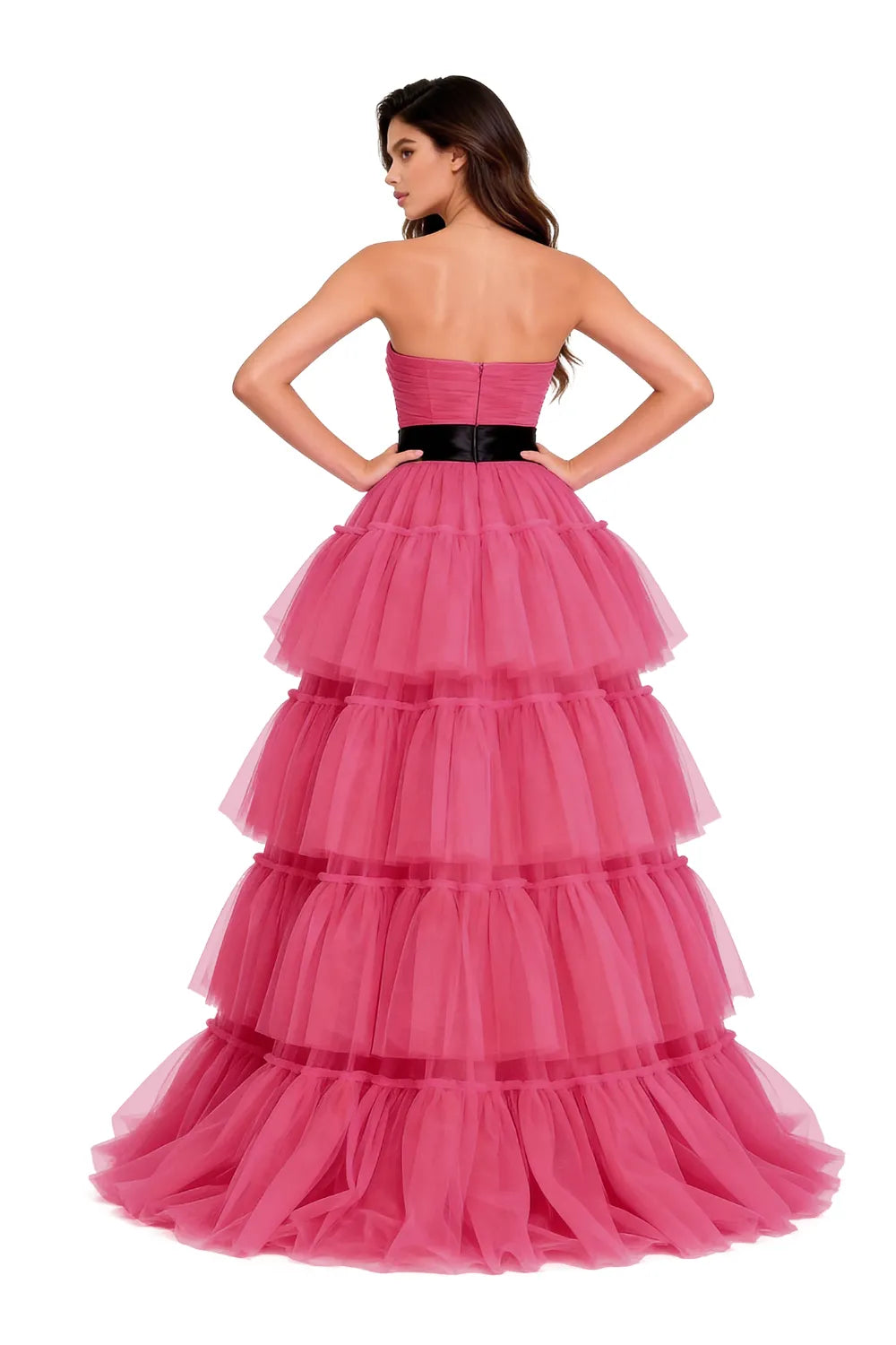 Dramatic Tiered Tulle Cocktail Dress