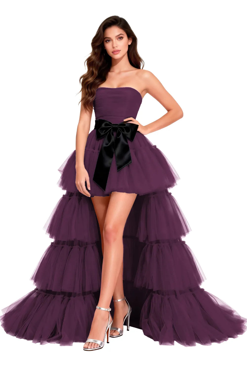 Dramatic Tiered Tulle Cocktail Dress