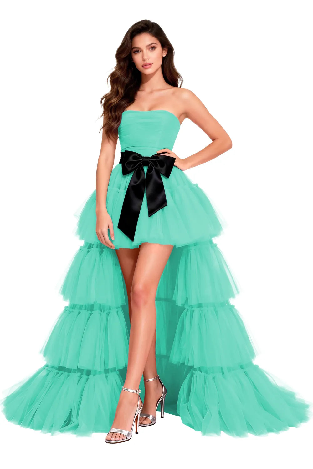 Dramatic Tiered Tulle Cocktail Dress