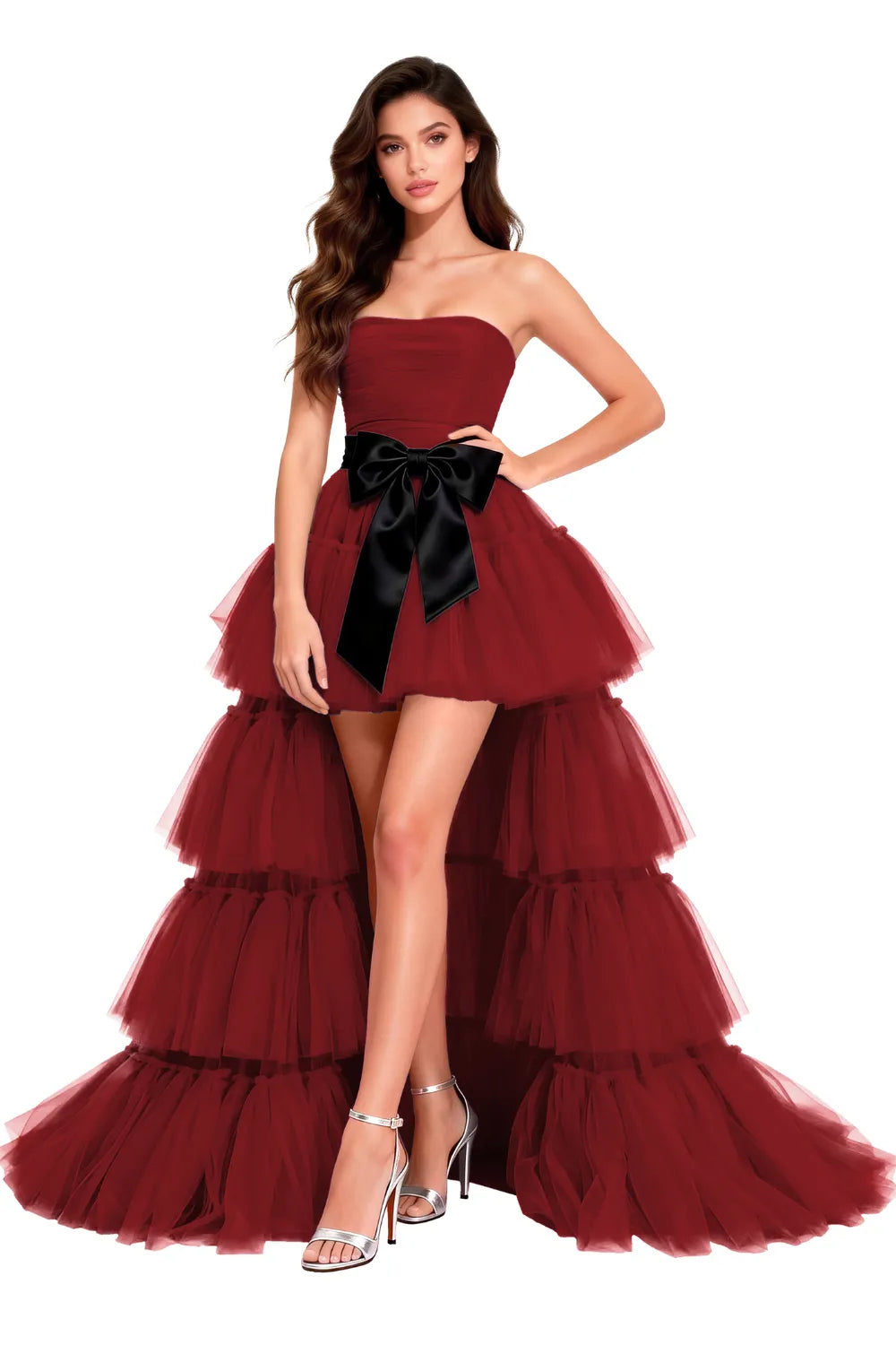 Dramatic Tiered Tulle Cocktail Dress