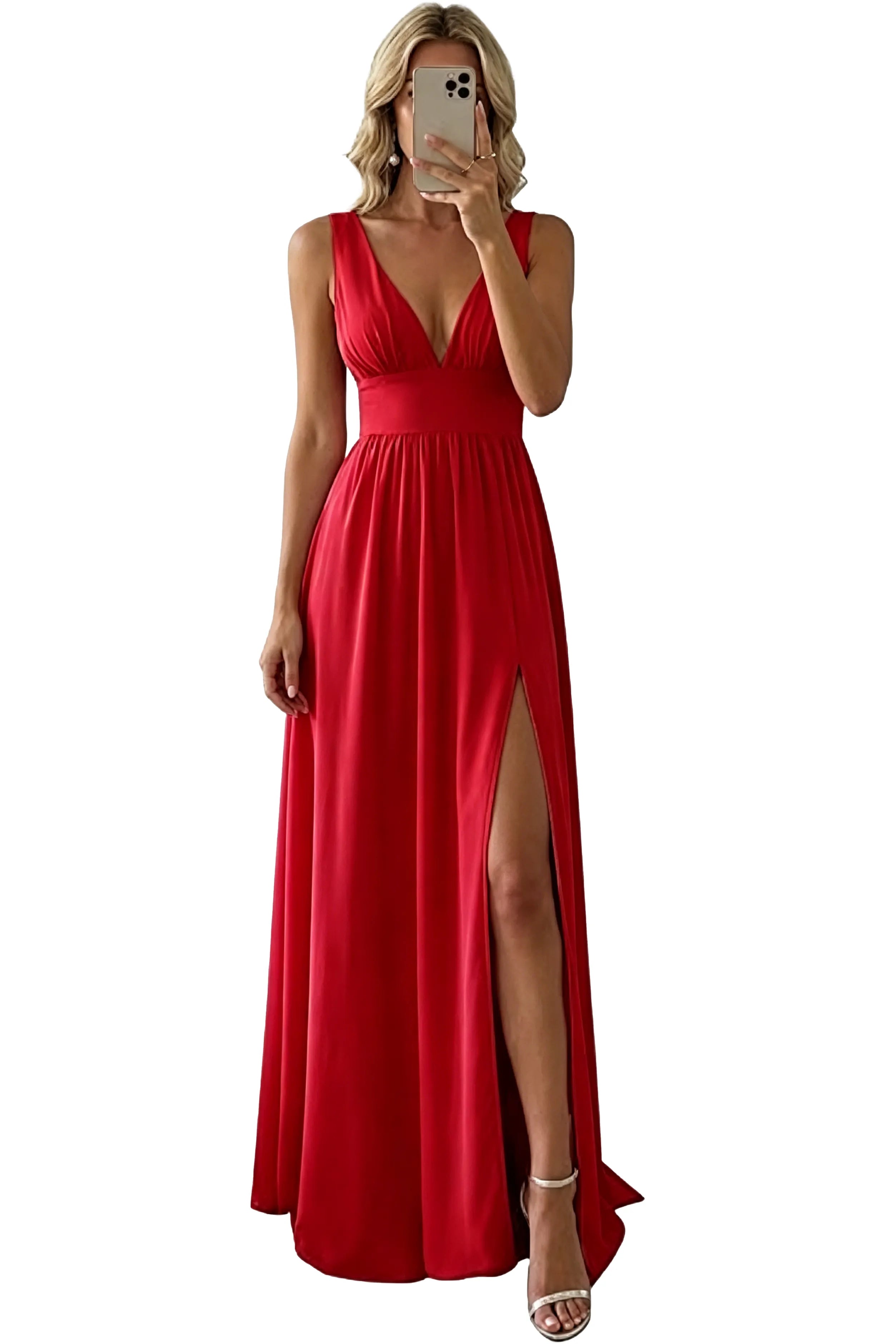 Chic A Line Formal Evening Gown with Open Back
