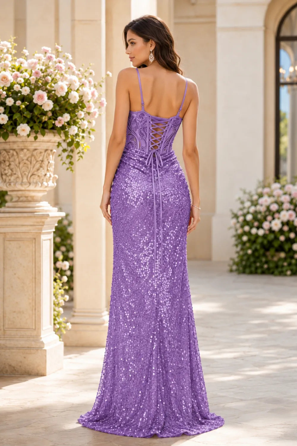 Luxury Sequin Formal Evening Gown