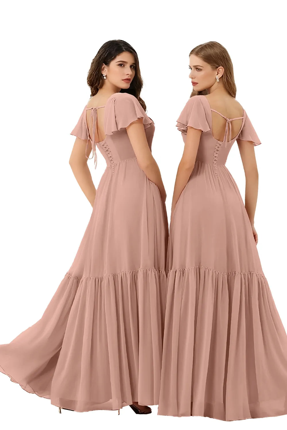 Lunara Romantic Slit Bridesmaid Dress