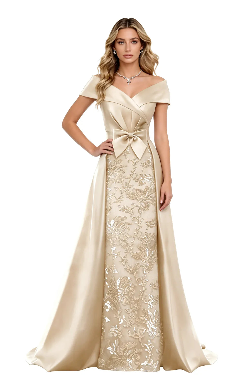 Elegant Off Shoulder A Line Formal Dress