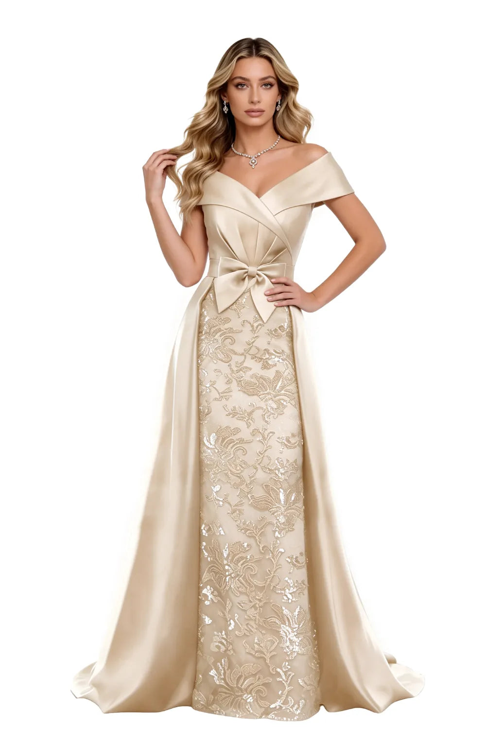 Elegant Off Shoulder A Line Formal Dress