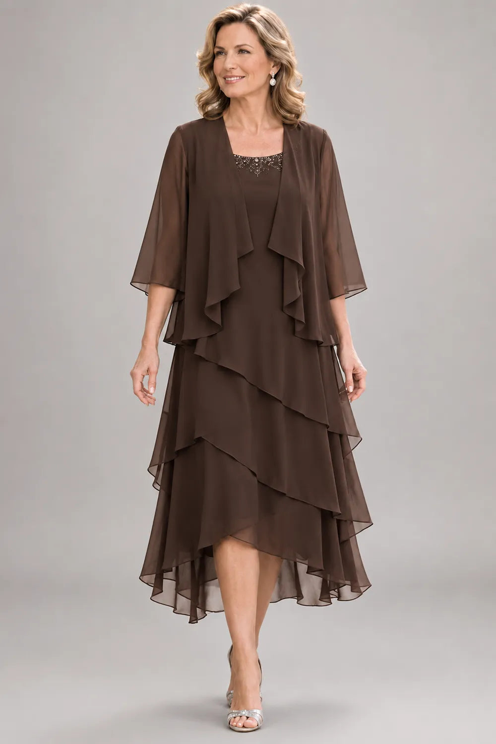 Seraphina Asymmetric Tiered Formal Dress