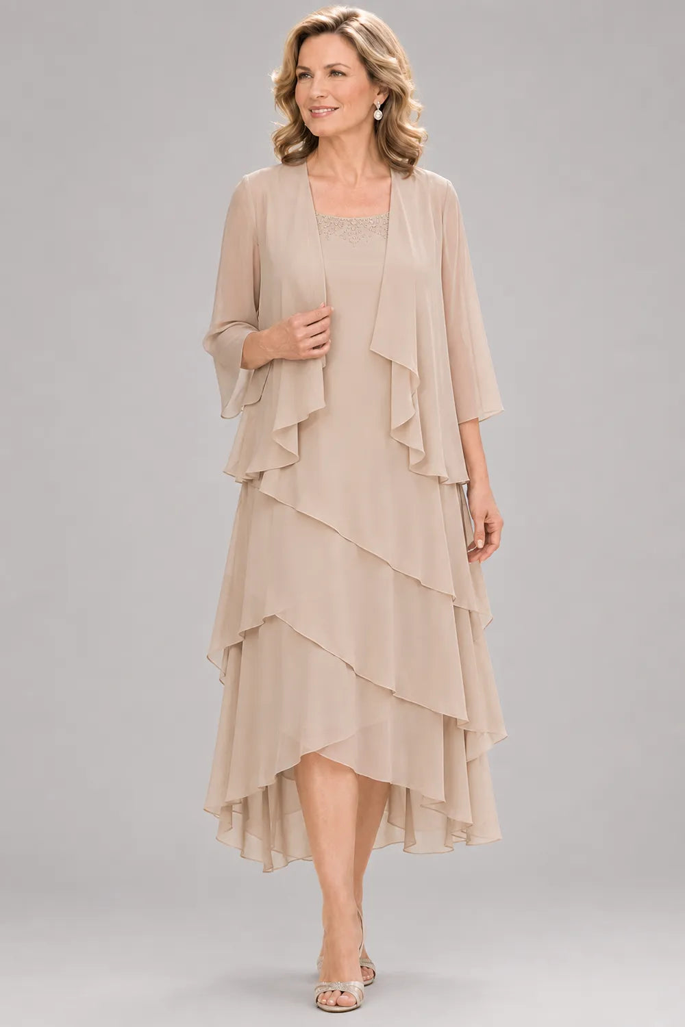 Seraphina Asymmetric Tiered Formal Dress