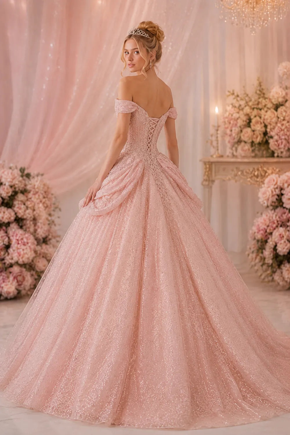 Elegant Pink Quinceanera Desses