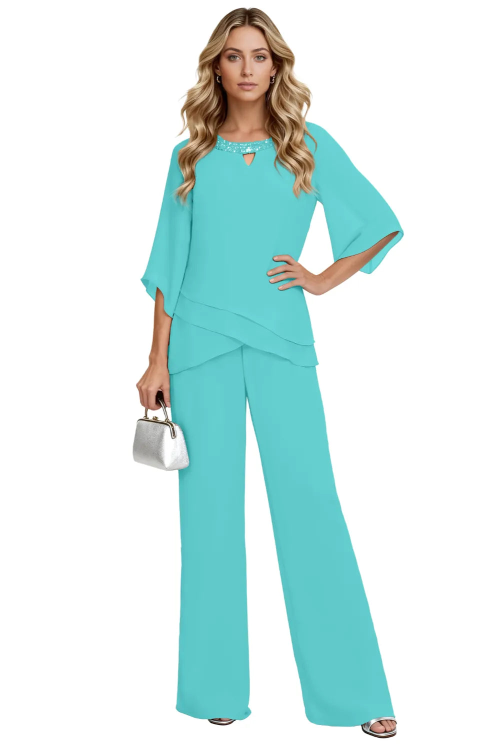 Sophisticated Loose-Fit Formal Pant Set