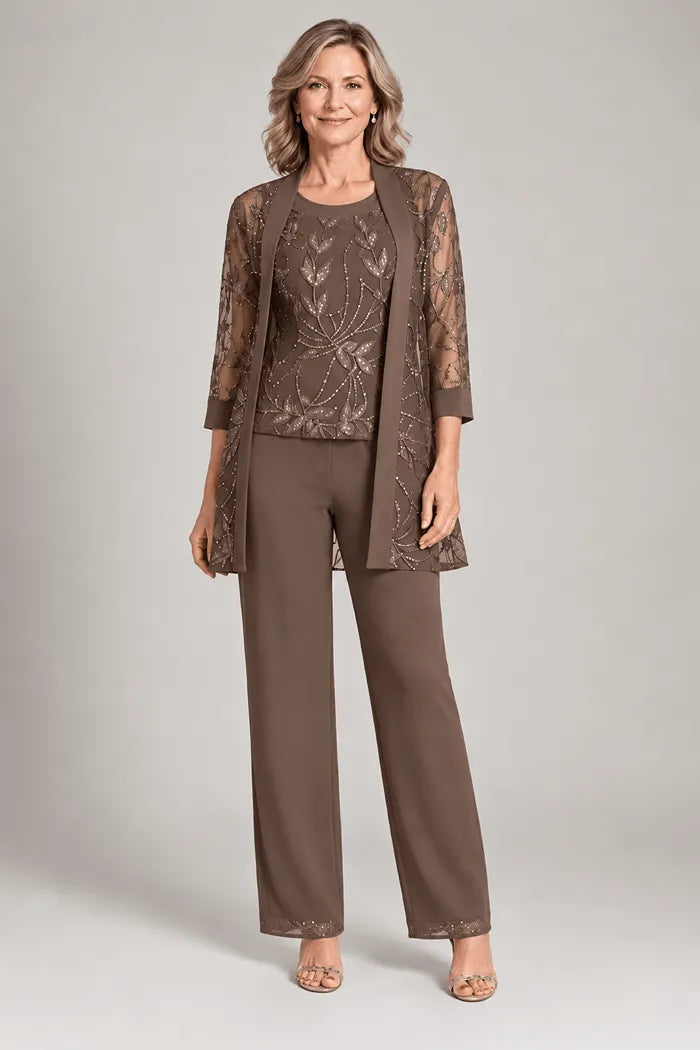 Formal Chiffon Pant Suit for Mother of the Bride