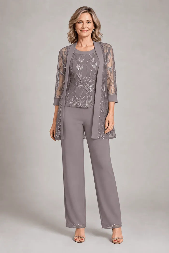 Formal Chiffon Pant Suit for Mother of the Bride