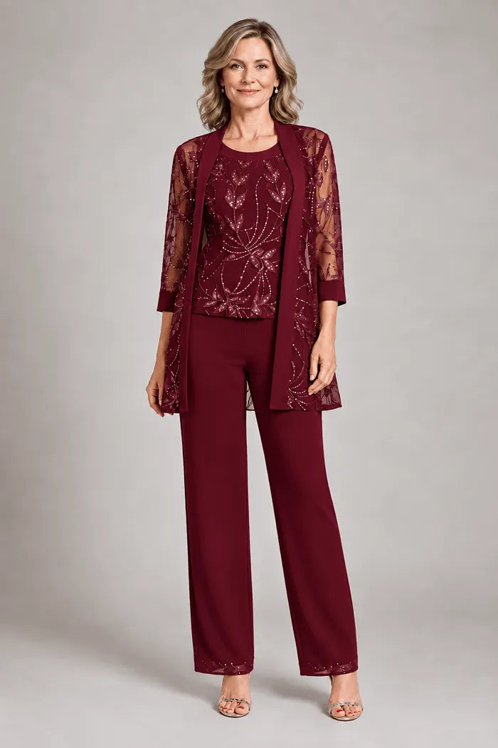 Formal Chiffon Pant Suit for Mother of the Bride