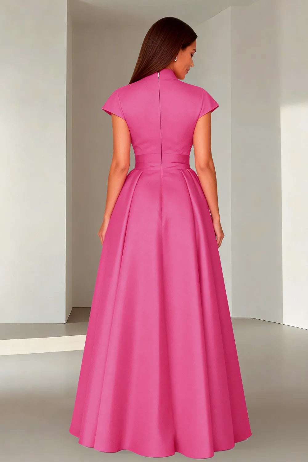 Elegant V-Neck Maxi Formal Dress for Women