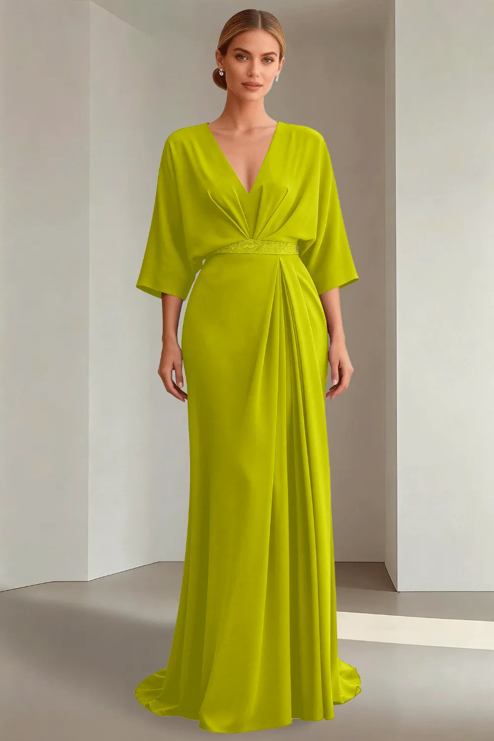 Seraphina Tie-Back Satin Formal Dress