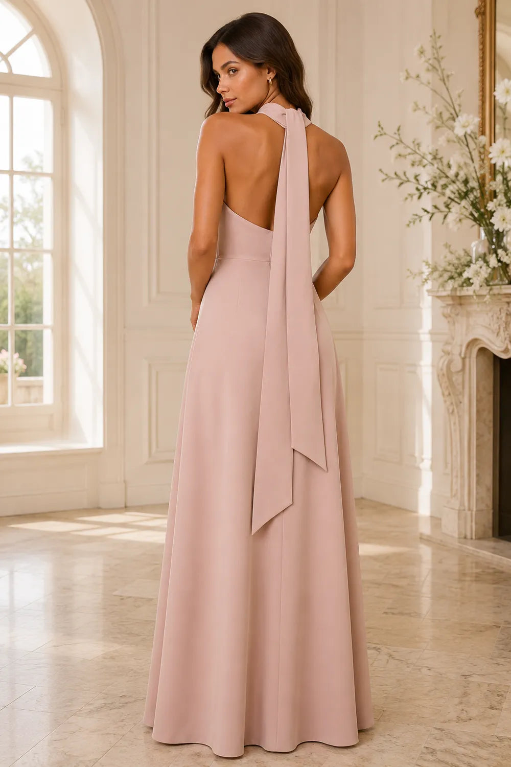 Timeless Open Back Formal Bridesmaid Dress