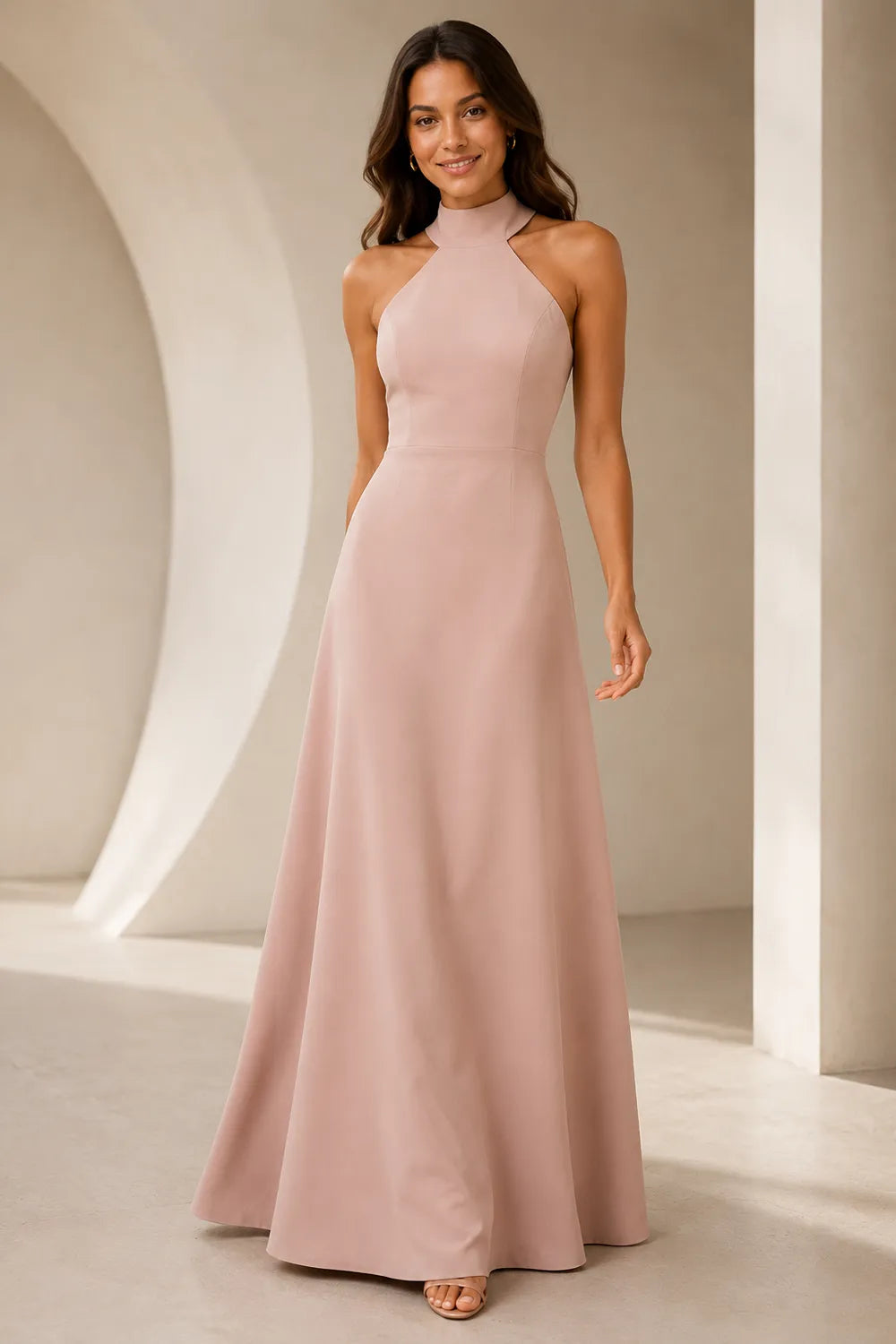 Timeless Open Back Formal Bridesmaid Dress